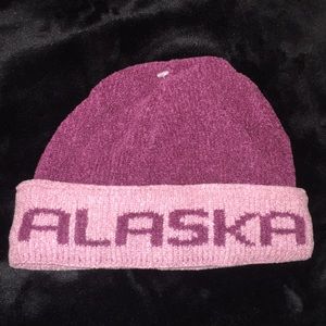 NEW ALASKA Purple Beanie Cols Weather Hat